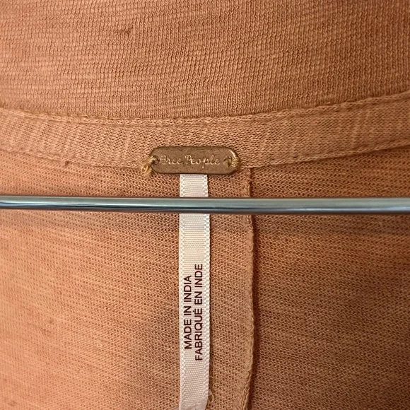 NWOT Free People Tall Tales Embellished Boho Long Sleeve Tunic Top Size Small - Picture 7 of 10